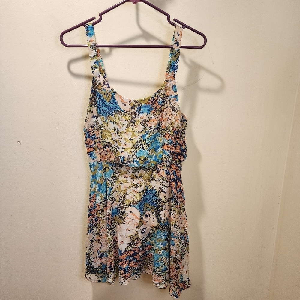 Lucca Couture Flare Floral mini dress size M